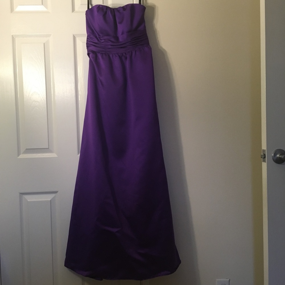 Alfred Angelo Strapless Purple Dress